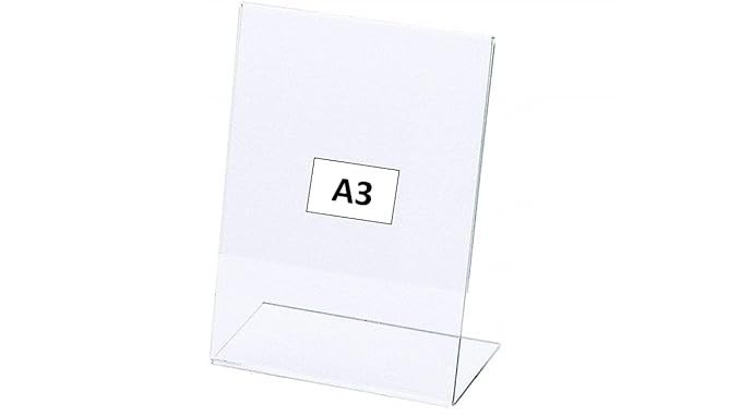 Porpoise A3 size Display Stand L Shape Acrylic Stand