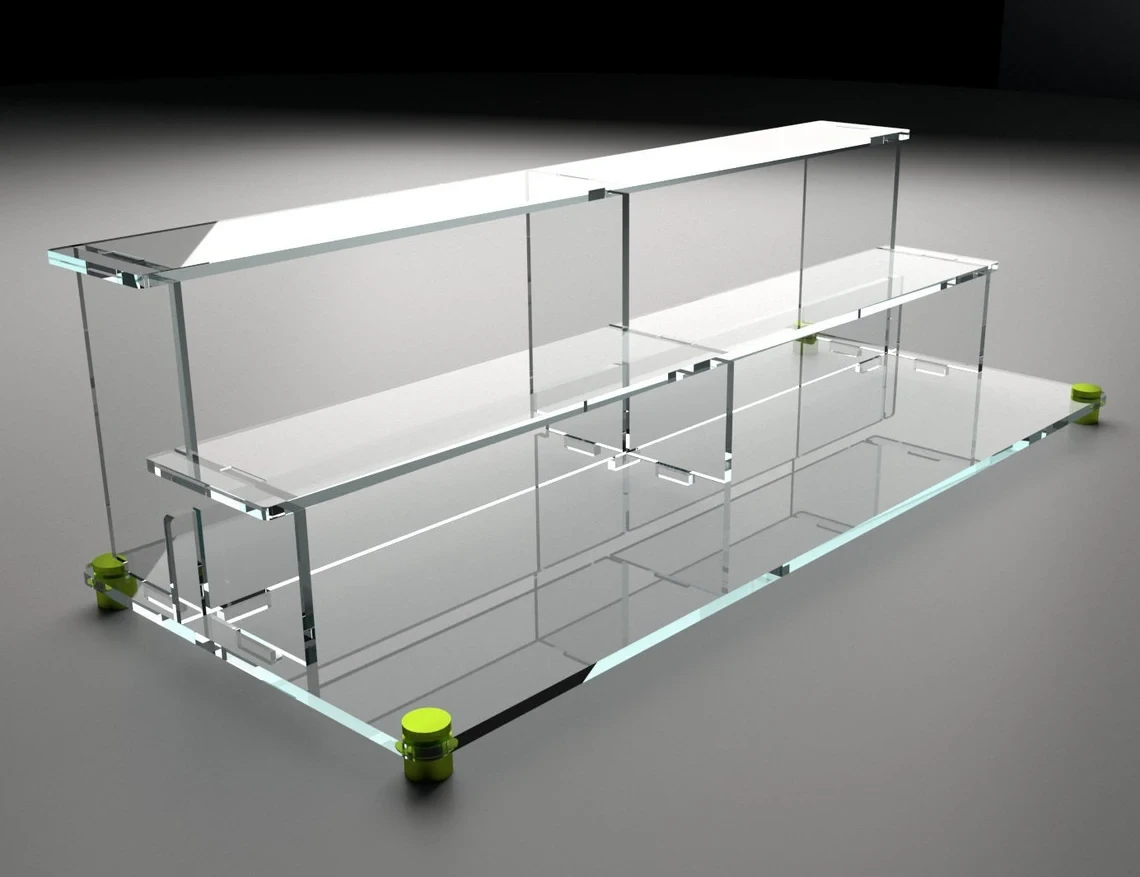 3-Tier Premium Wide Acrylic Display Stand Riser Decoration and Organizer Home Office Home Decor Gift for her