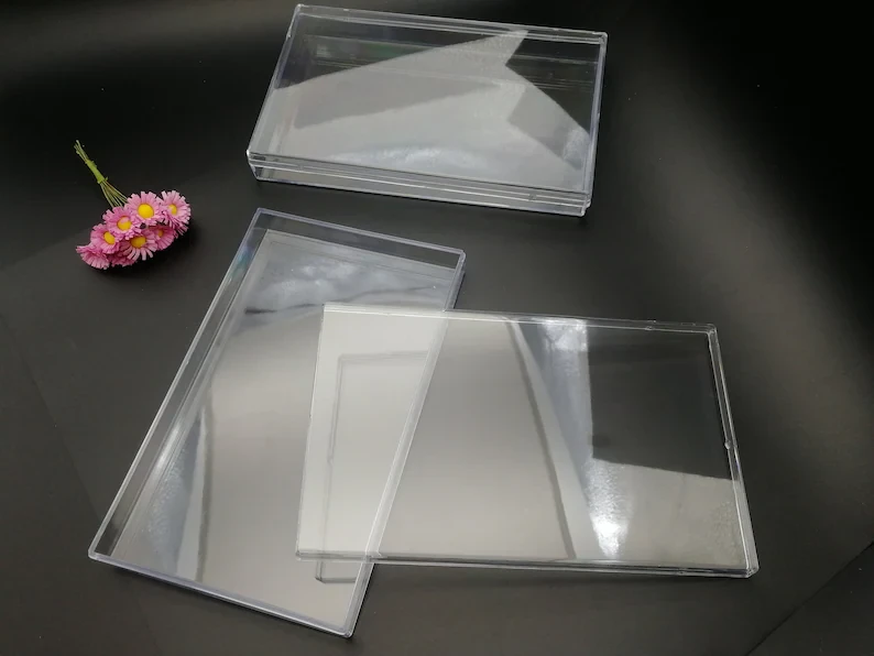 1 pieces 177x110x25mm rectangle shape clear PS plastic box , jewelry bead tool wedding party gift display storage acrylic resin box